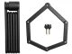 Folding Bike Lock Heavy Duty 80cm, Anti-Theft Key Lock for Bicycles and Scooters