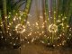Solar LED Garden Light Firework Dandelion Outdoor Spike, warm white