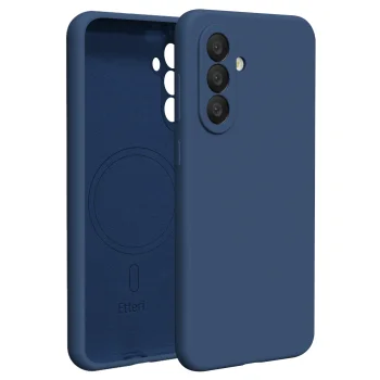Etteri Silicone Mag Case for Samsung Galaxy A57 5G, Dark Blue