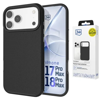 Apsauginis dėklas 3mk Fortis MagCase skirtas iPhone 17 Pro Max, juodas