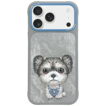 Nimmy iPhone 17 Pro Max Case Big Eyed Pet 2.0 Dog, Gray