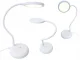 Flexible LED Desk Lamp with Touch Control and USB-C, White