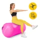 Pripučiamas gimnastikos volas 4FIZJO Air Barrel 100 x 75 cm, mėlynas