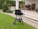 MultiGarden Round Charcoal Grill with Adjustable Grate