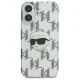 Apple iPhone 16 6.1\'\' Karl Lagerfeld IML Karl Head Electroplated Cover Case, Clear