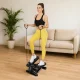 4FIZJO EVO Mini Stepper with Resistance Bands for Home Workouts, Black
