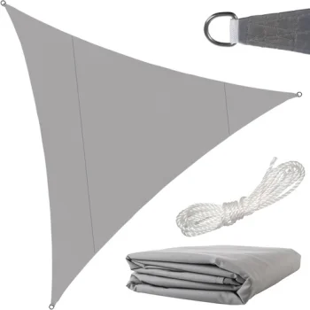 Gardlov Triangle Sun Shade Sail 4x4x4m, Grey
