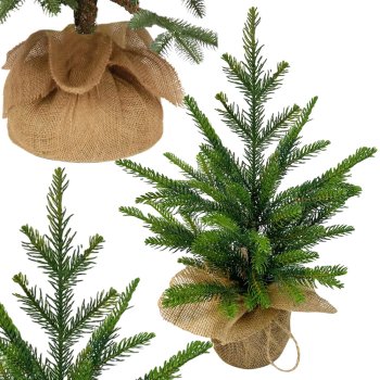 Small Artificial Christmas Tree 50cm Mini Tabletop Desk Decoration