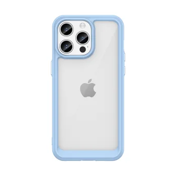iPhone 15 Pro Max Outer Space Case Reinforced Hybrid Cover, Blue