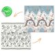 Educational Kids Folding Foam Mat 200x180x1cm Nukido NK-340, Safari-Mountains