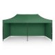 Plonos Garden Pavilion with 3 Walls 3x6m Green