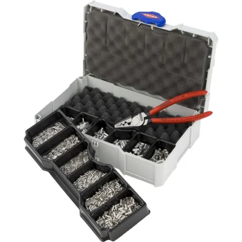 KNIPEX 97 90 05 Crimping Assortment for Wire End Ferrules with Pliers 97 71 180