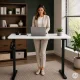 ModernHome Electric Standing Desk 120x60 cm Height Adjustable White