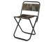 Folding fishing and camping chair with backrest, camouflage