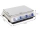 40kg/2g Electronic Digital Kitchen Commercial Trade Weight Price Scale, White