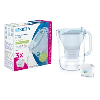 Water Filter Jug Brita Style eco, 2.4 L, Glacier Blue, with 3 MAXTRA PRO Cartridges