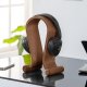 Maclean MC-815W Wooden Headphone Stand, Walnut