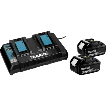 Makita 199484-8 LXT 18V Power Source Kit 2x6.0Ah & Double Charger