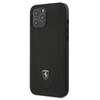 Ferrari iPhone 12 Pro Max Case Off Track Perforated, Black