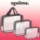 Soulima 3in1 Clear Cosmetic Bag Set