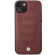 BMW Leather Seats Pattern iPhone 14 Case Burgundy