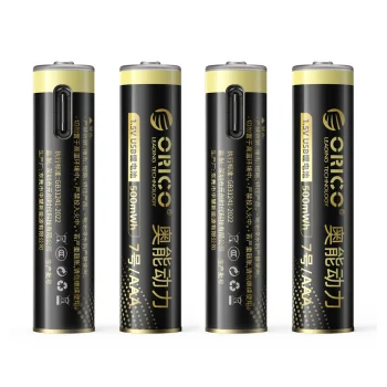 Orico Ener-G EG7C AAA Rechargeable Lithium Batteries 1.5V 500mWh USB-C, 4 pcs