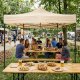 Pop-Up Gazebo Event Canopy Tent 3x3m MultiGarden, Beige