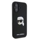 Karl Lagerfeld Silicone Karl & Choupette Head MagSafe vāciņš iPhone 16, melns