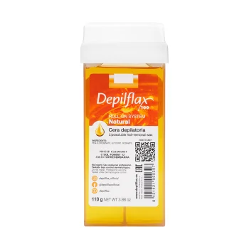 Depilflax 100 Natural Roll-On Depilatory Wax, 110g