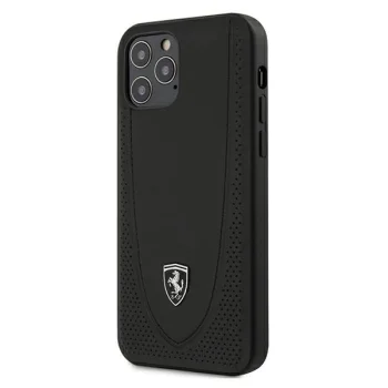 Ferrari iPhone 12 / 12 Pro Case Off Track Perforated, Black