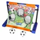 Moving Football Goal with Target Panel and 3 Balls for Kids