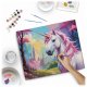 Massido Paint by Numbers Unicorn Canvas 40x50 cm - DIY Art Kit for Adults