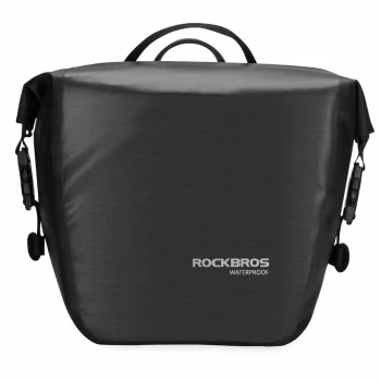 Rockbros AS-003-1BK Waterproof Bicycle Rack Bag with Shoulder Strap 10-14L - Black