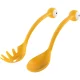 OTOTO Pasta Monsters Pasta and Salad Servers, Yellow