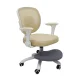 Kids Desk Chair Adjustable Swivel Chair with Footrest, Beige