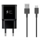 Samsung EP-TA200EBE USB-A 15W wall charger with EP-DR140ABE USB-A - USB-C cable (OOB Bulk - replacement packaging) -...