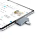 Tech-Protect V6 4-in-1 USB-C Hub (HDMI, USB-A, USB-C PD 100W, Audio) - Gray