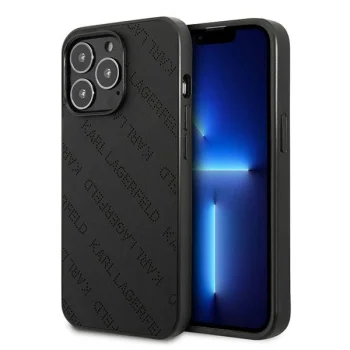 Karl Lagerfeld Perforated Allover dėklas skirtas iPhone 13 Pro / 13 6.1", juodas