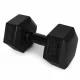MOVEPRO Hexagonal Dumbbells Set 2x5 kg, Black