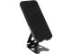 Metal phone and tablet stand with adjustable angle, black