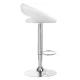 Swivel Adjustable Height Bar Counter Stool Chair QS-B10, White