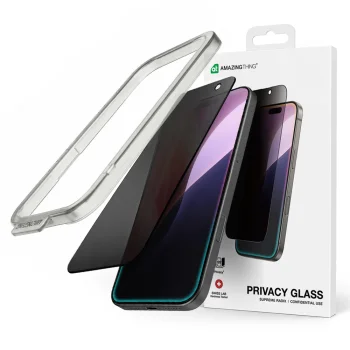 AmazingThing Radix Privacy Tempered Glass for iPhone 17 Pro