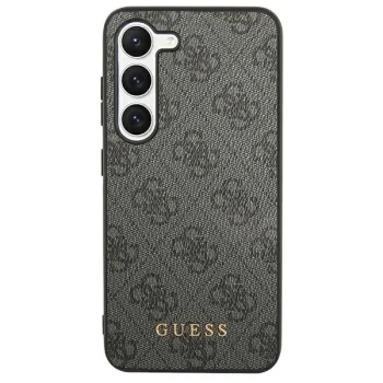 Guess Samsung Galaxy S24 Plus Case 4G Metal Gold Logo, Black