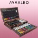 MAALEO Artistic Drawing Painting Set in a Suitcase for Kids, 128 pcs. (paints, pencils, brushes)