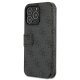 Apple iPhone 13 Pro 6.1\" Guess 4G Big Metal Logo Book Case Cover (GUBKP13L4GMGGR), Grey