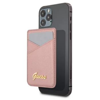 Guess Saffiano MagSafe Wallet GUWMSSASLPI Pink