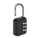 Combination Padlock for Suitcases and Bags, Black