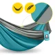 Double Camping Hammock Mountain Goat 300 x 200 cm, Grey/Turquoise