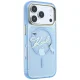 Karl Lagerfeld Script Logo MagSafe case for iPhone 18 Pro and 17 Pro, light blue