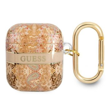 Guess AirPods Cover Paisley Strap Collection Gold